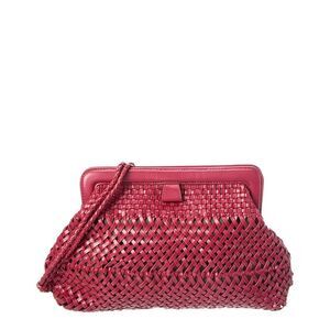 Rafé Fernanda Leather Clutch, Red
